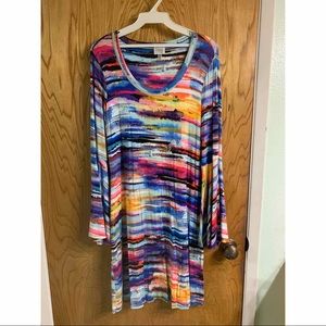 Cupio size medium dress multicolor rainbow